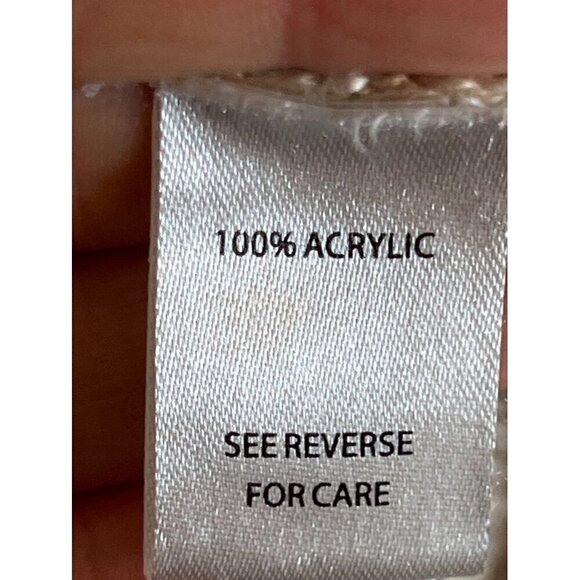 Moral Fiber Sweater Women S Tan Knit Duster Boho Western Neutral Hippie Vest 80s - Picture 7 of 10